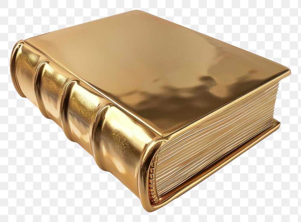 PNG A Bible book gold publication white background.