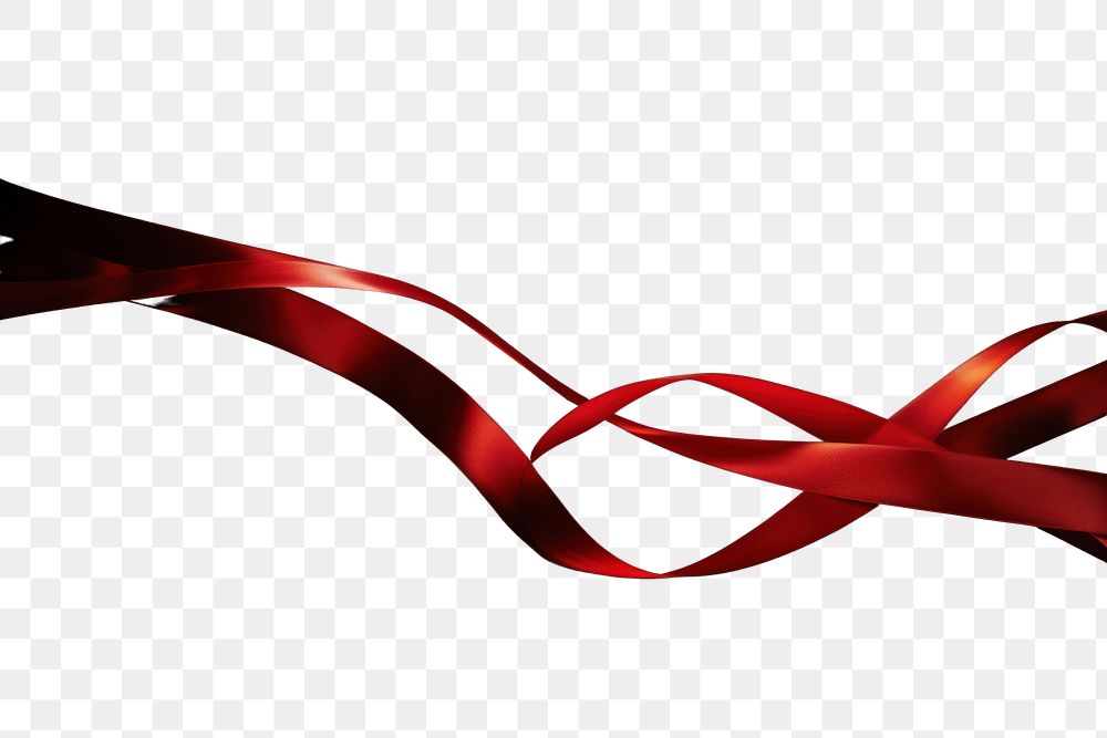 PNG Red ribbon appliance darkness abstract.