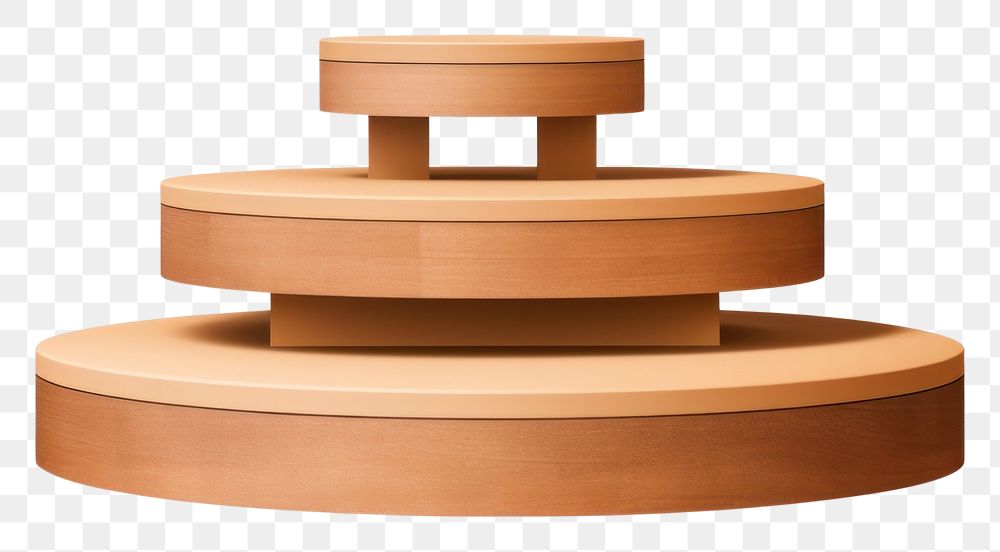PNG Product podium wood white background earthenware.