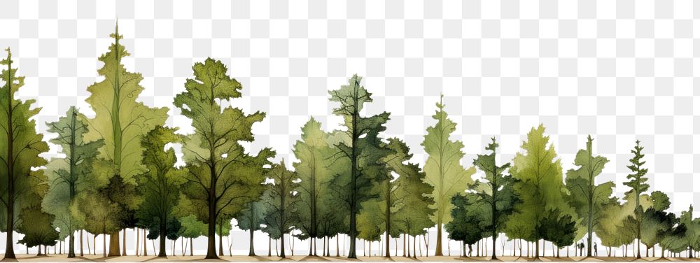 PNG Rows tree outdoors woodland | Premium PNG - rawpixel