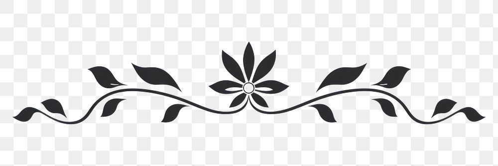 PNG Flower pattern white plant. AI generated Image by rawpixel.