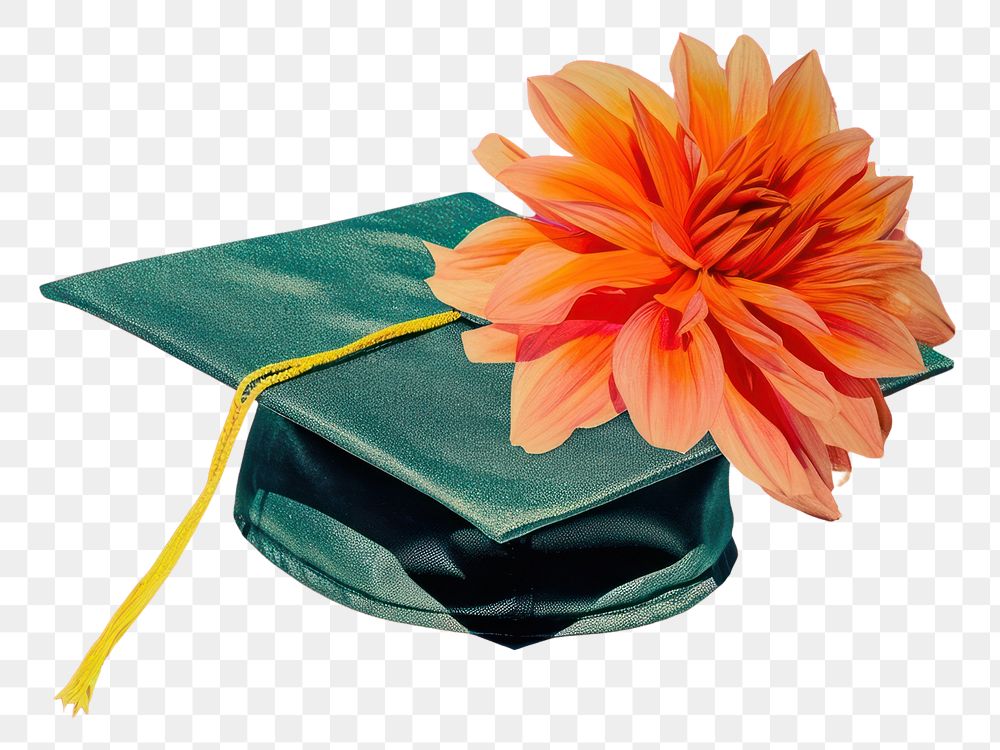 PNG A graduate hat flower graduation petal.