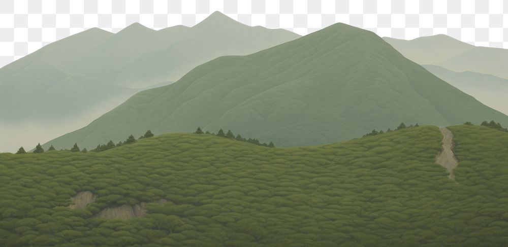PNG  Hills land landscape outdoors. AI generated Image by rawpixel.