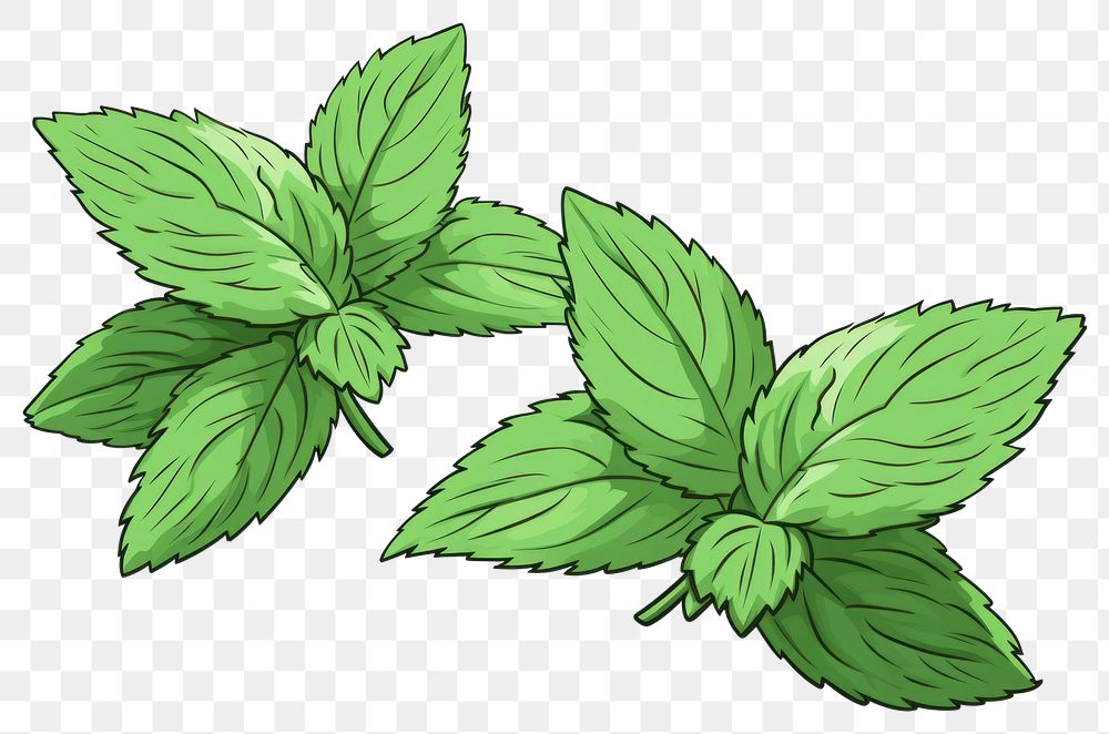 PNG Plant leaf herbs mint.