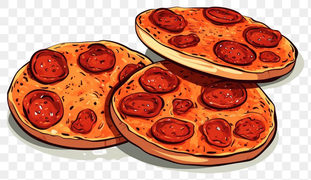 PNG Pizza bread food pepperoni.
