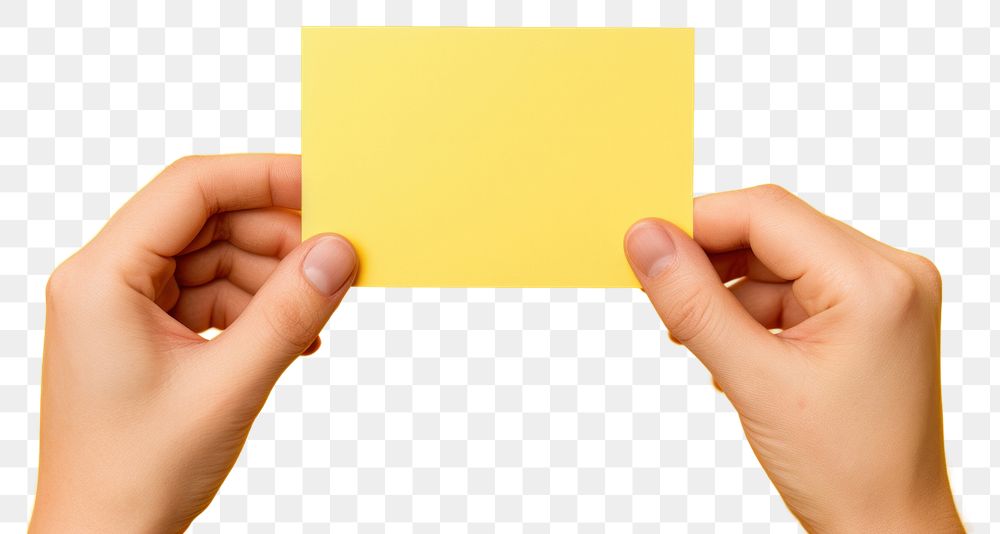 PNG Sticky note holding yellow paper. AI generated Image by rawpixel.