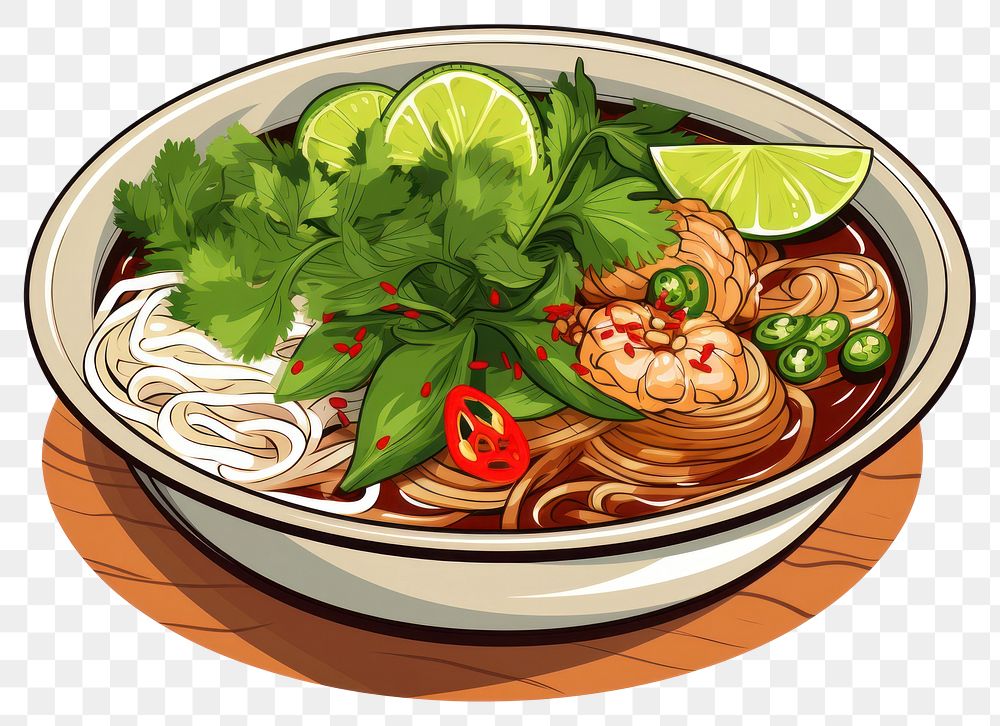 PNG Noodle food soup meal.