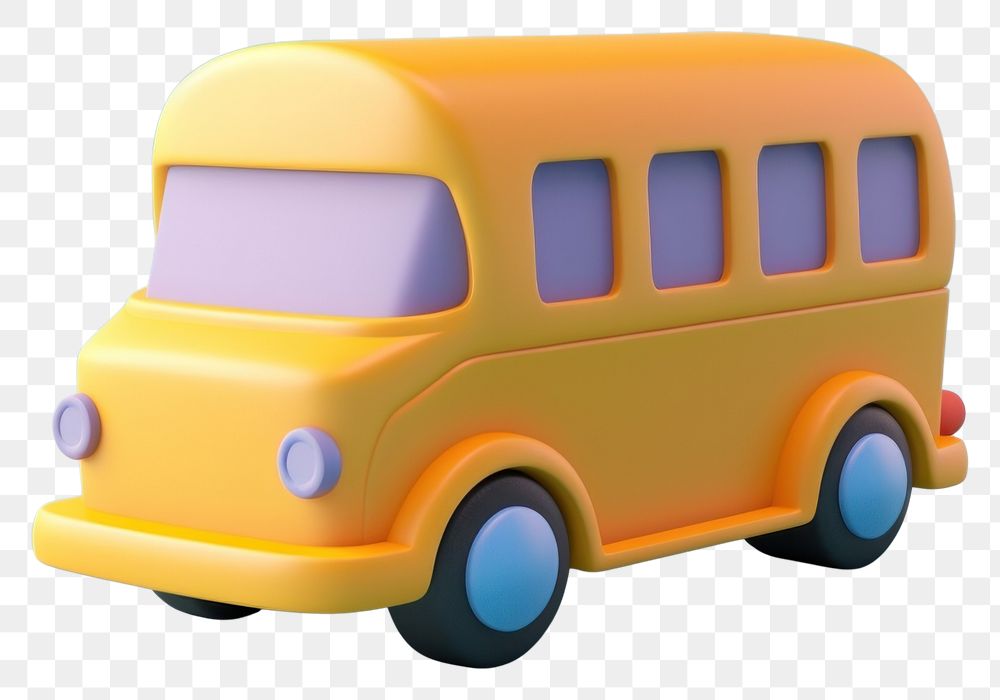 PNG  School bus car vehicle van.
