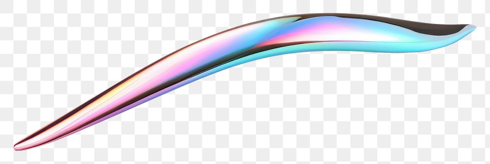 PNG  Boomerang iridescent white background lightweight accessories.
