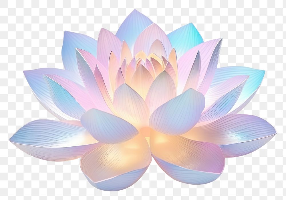 PNG  Lotus iridescent flower petal plant.