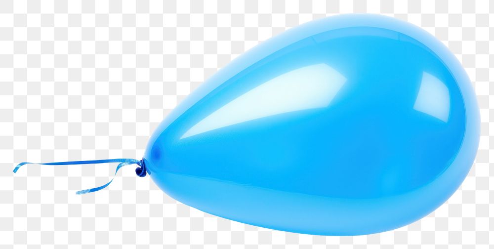 PNG  Balloon turquoise blue white background. AI generated Image by rawpixel.