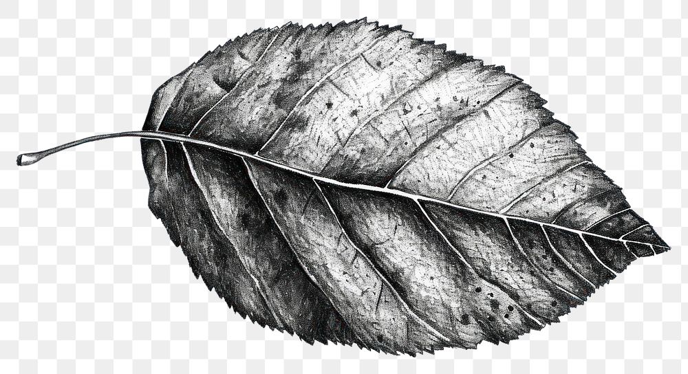 PNG Drawing sketch plant leaf.
