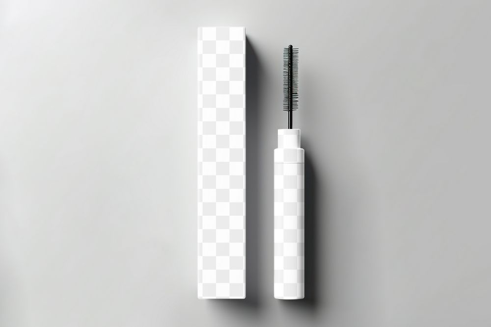 Mascara box png mockup, transparent design