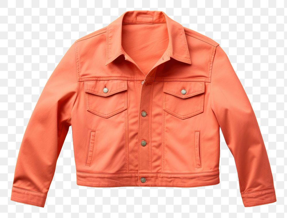 PNG Blank jacket mockup sleeve coat outerwear.