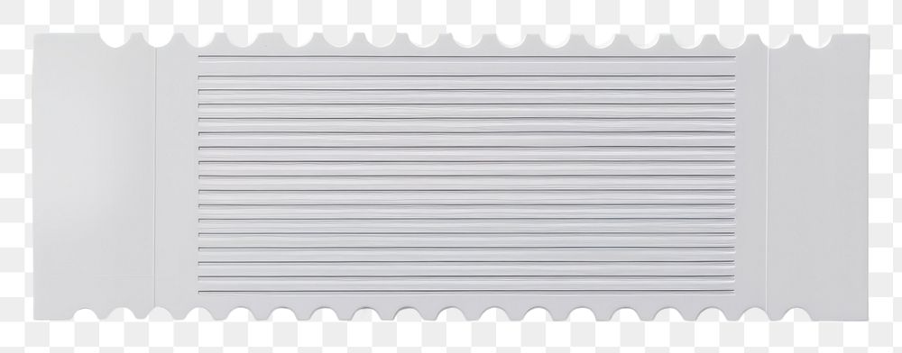 PNG Blank white movie ticket mockup radiator pattern grille.