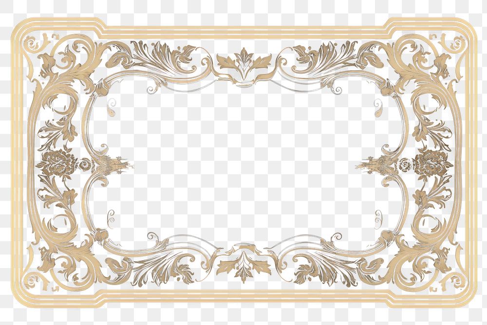 PNG  Vintage graphics pattern frame. AI generated Image by rawpixel.