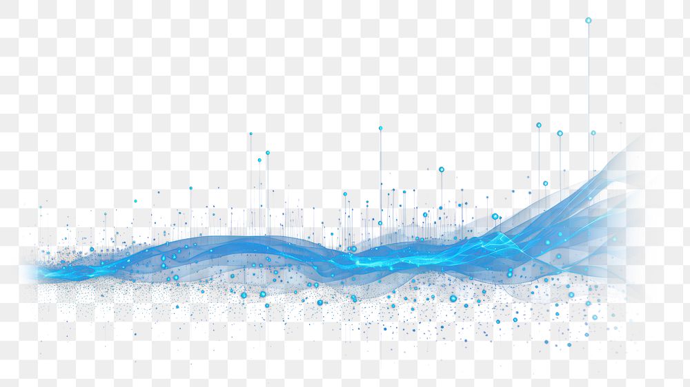 PNG  Blue line data stream backgrounds night illuminated. AI generated Image by rawpixel.