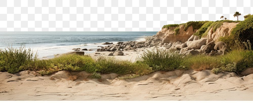 PNG Landscape nature beach panoramic. AI generated Image by rawpixel.