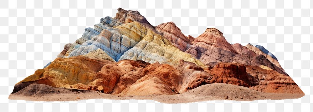 PNG Desert nature rock landscape. 