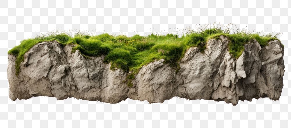 PNG Landscape nature grass cliff. AI generated Image by rawpixel.