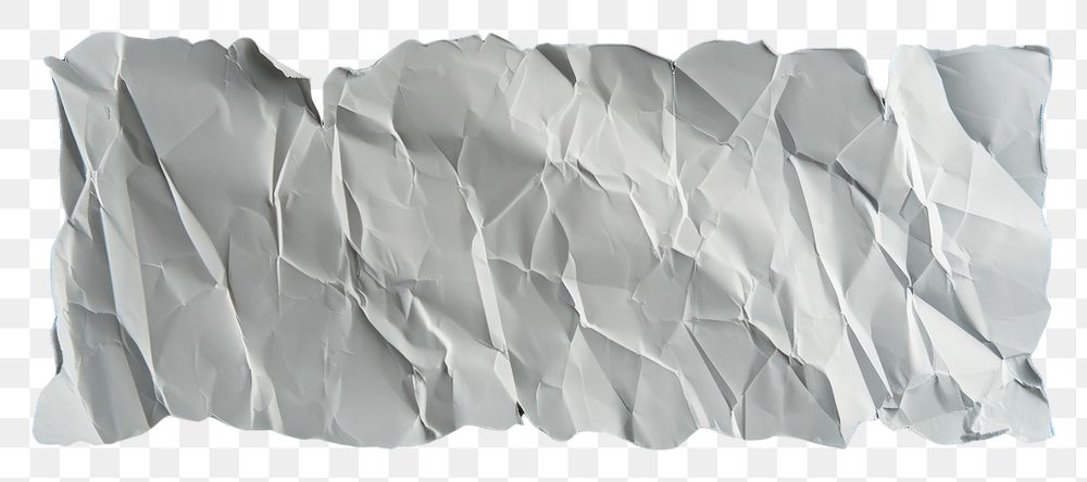 PNG Ripped paper mockup white crumpled textured.