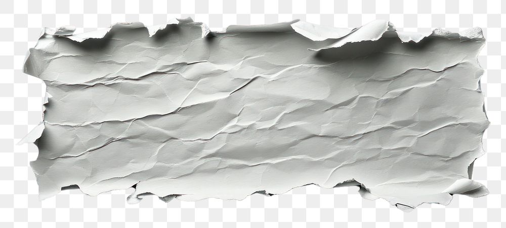 PNG Torn paper mockup white crumpled textured.