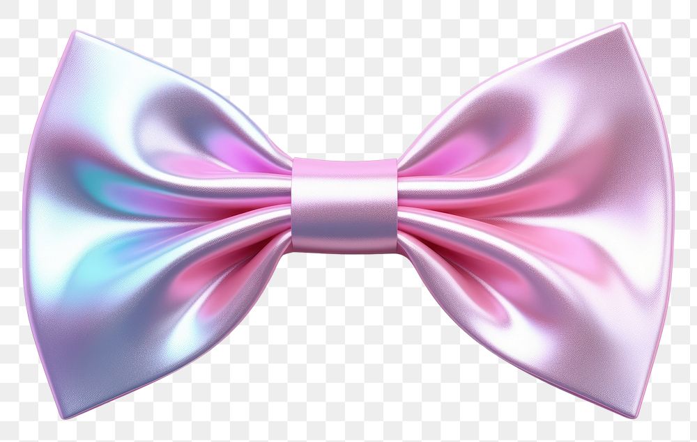 PNG Icon iridescent bow tie white background.