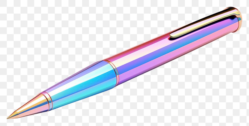 PNG Icon iridescent pen white background lightweight.