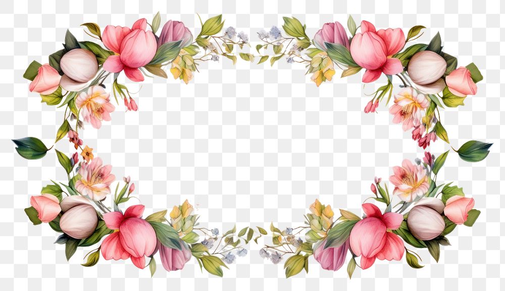 PNG  Pattern flower plant white background.