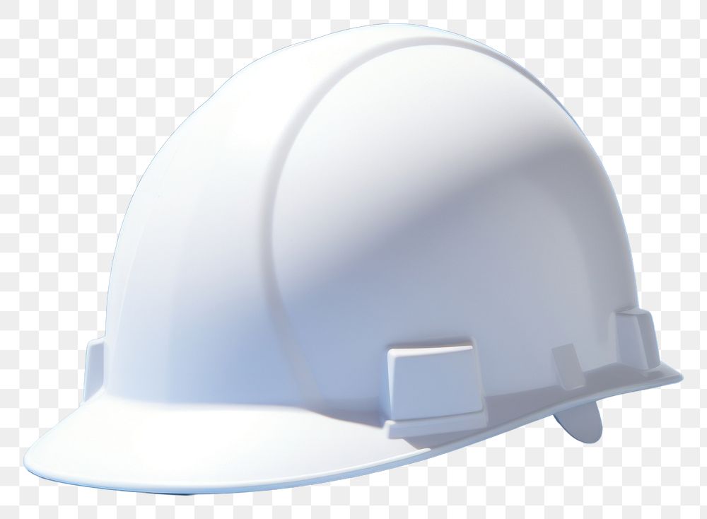 PNG White construction helmet hardhat blue protection.