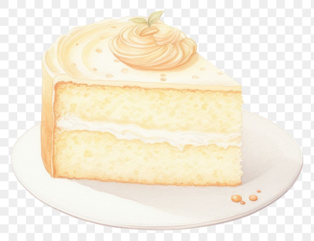 PNG  Chiffon Cake cake dessert cream.