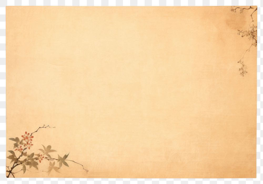 PNG  Antique paper backgrounds plant old.