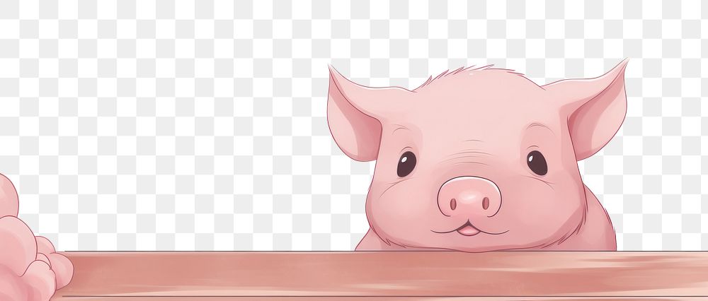 PNG Cute background pig mammal animal. AI generated Image by rawpixel.