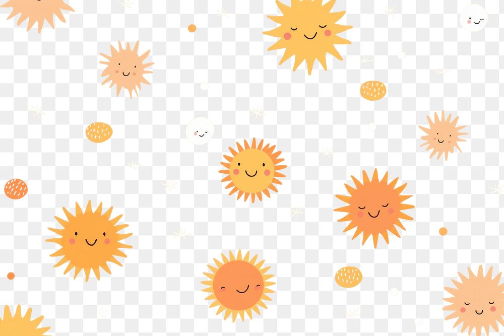 PNG Cute background backgrounds pattern sun. AI generated Image by rawpixel.