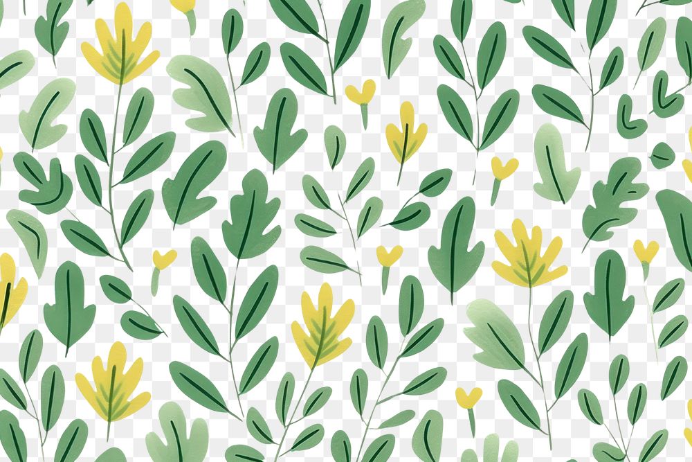 PNG Cute green abstract botanical simple pattern background backgrounds plant leaf.