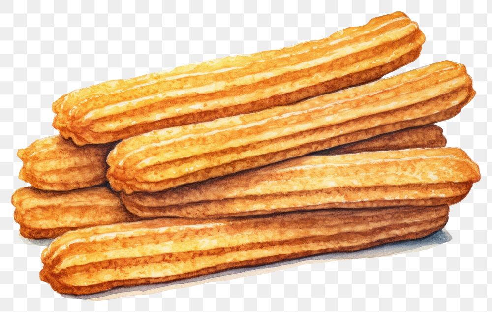 PNG  Churros dessert bread food.