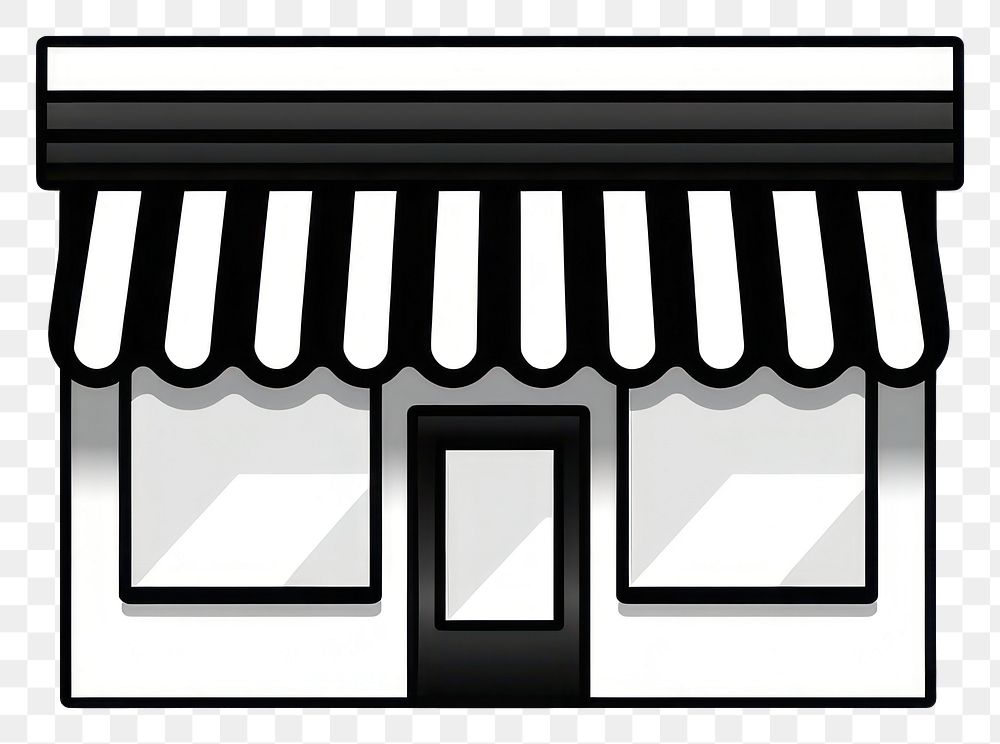 PNG Store icon black white background architecture.