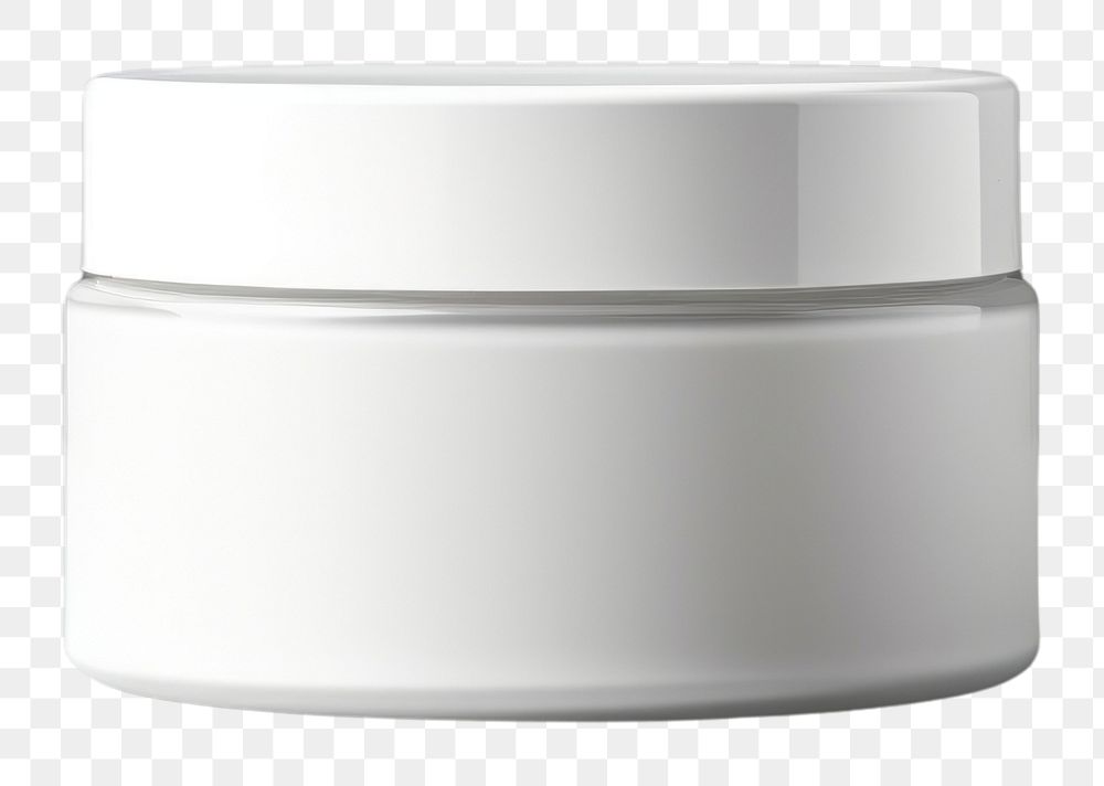 PNG Cosmetic jar mockup packaging gray container porcelain.