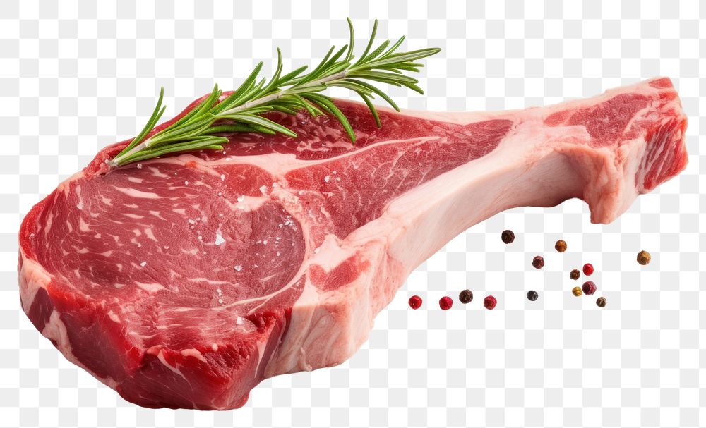 PNG Steak meat beef food.
