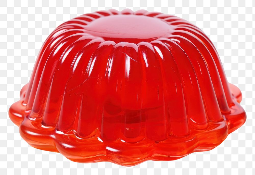 PNG Red jelly food white background lighting. 