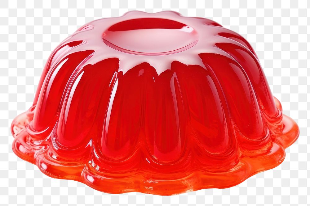 PNG Red jelly food white background lighting. AI generated Image by rawpixel.