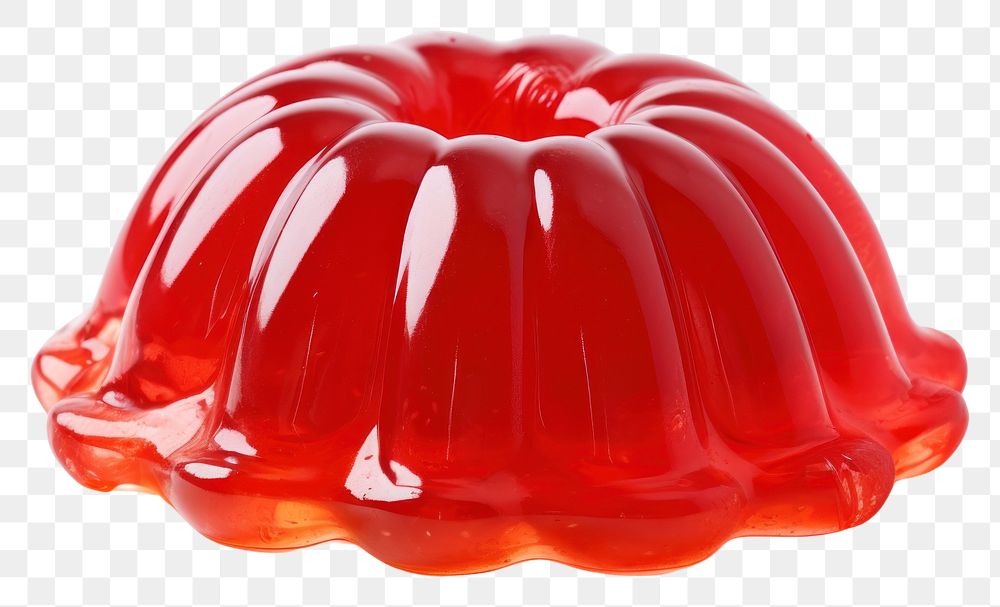 PNG Red jelly food white background freshness. 