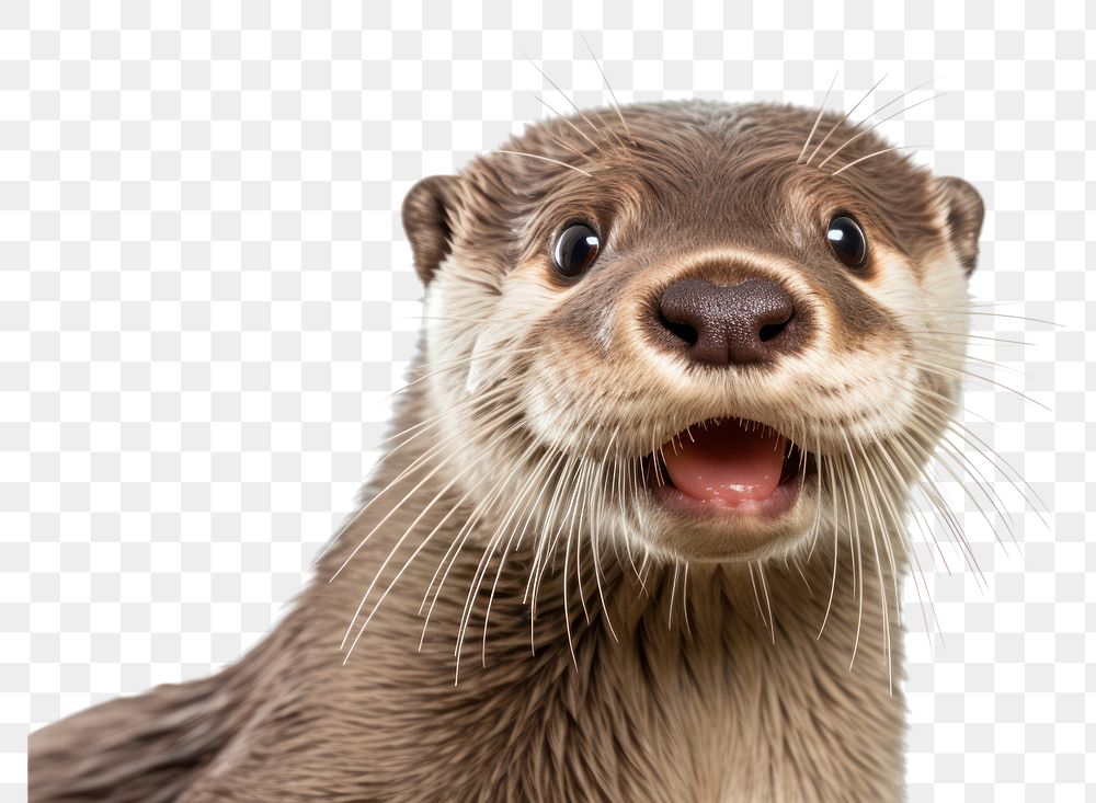 PNG  Wildlife animal mammal otter. AI generated Image by rawpixel.