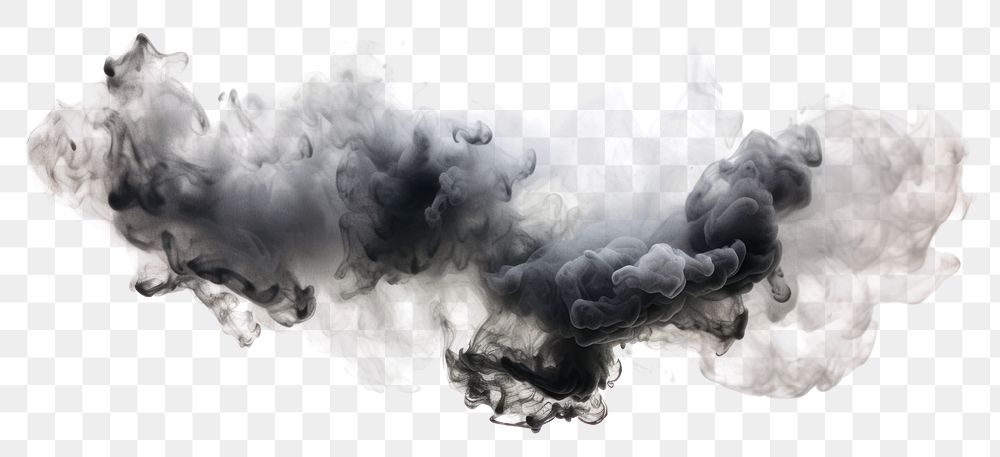 PNG Ink clouds backgrounds smoke white background. AI generated Image by rawpixel.