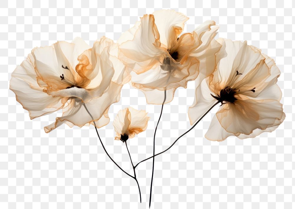 PNG Ink gold carnations flower petal plant. AI generated Image by rawpixel.