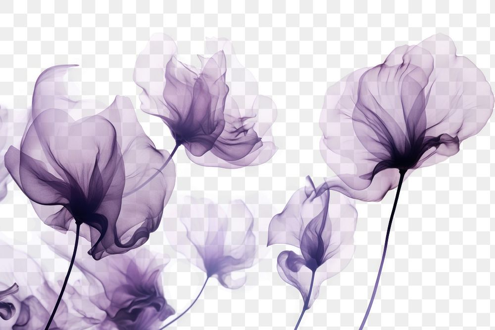 PNG Ink purple flowers drawing sketch plant. AI generated Image by rawpixel.