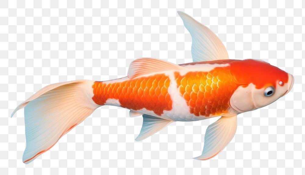 PNG  Koi fish goldfish animal carp. AI generated Image by rawpixel.