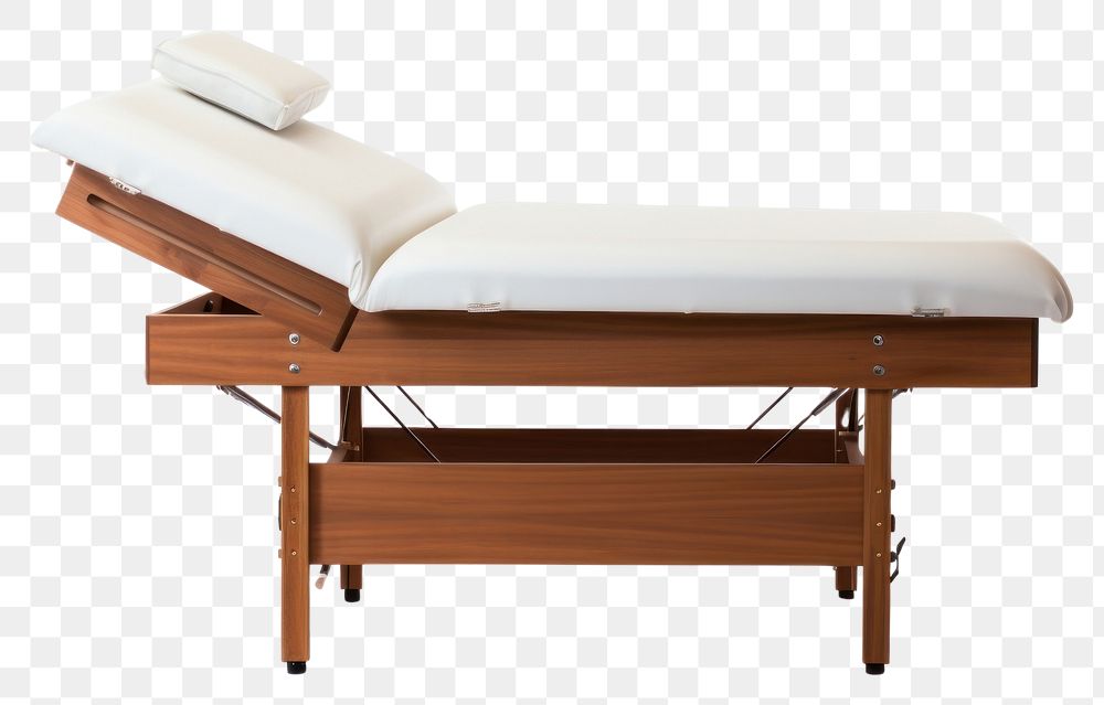 PNG Massage bed furniture white background architecture.