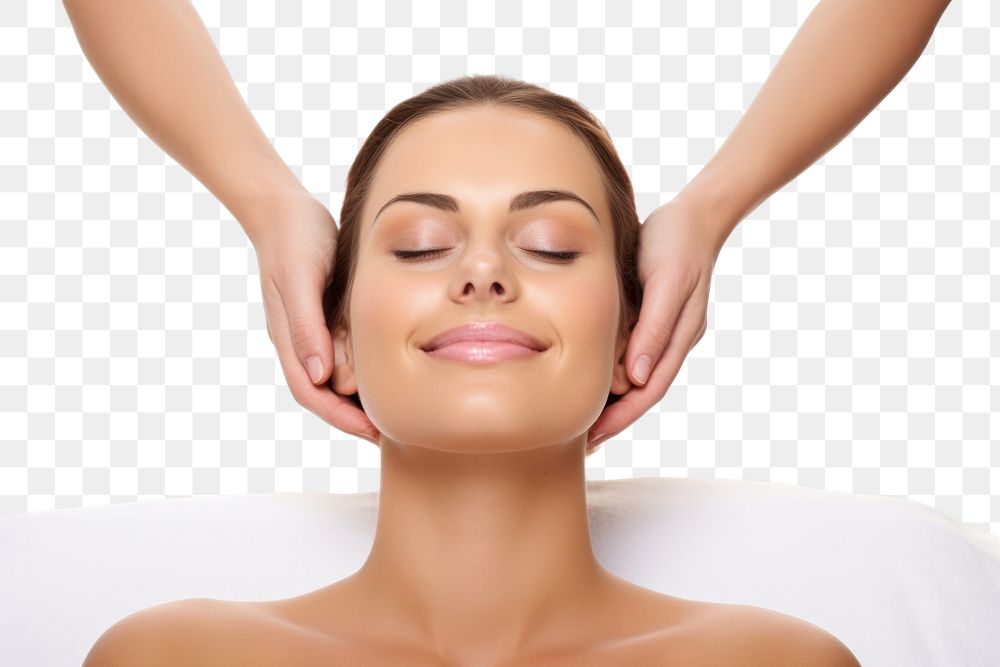 PNG Massage therapist adult white background relaxation.
