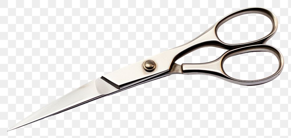 PNG  Metal scissors white background weaponry shears.